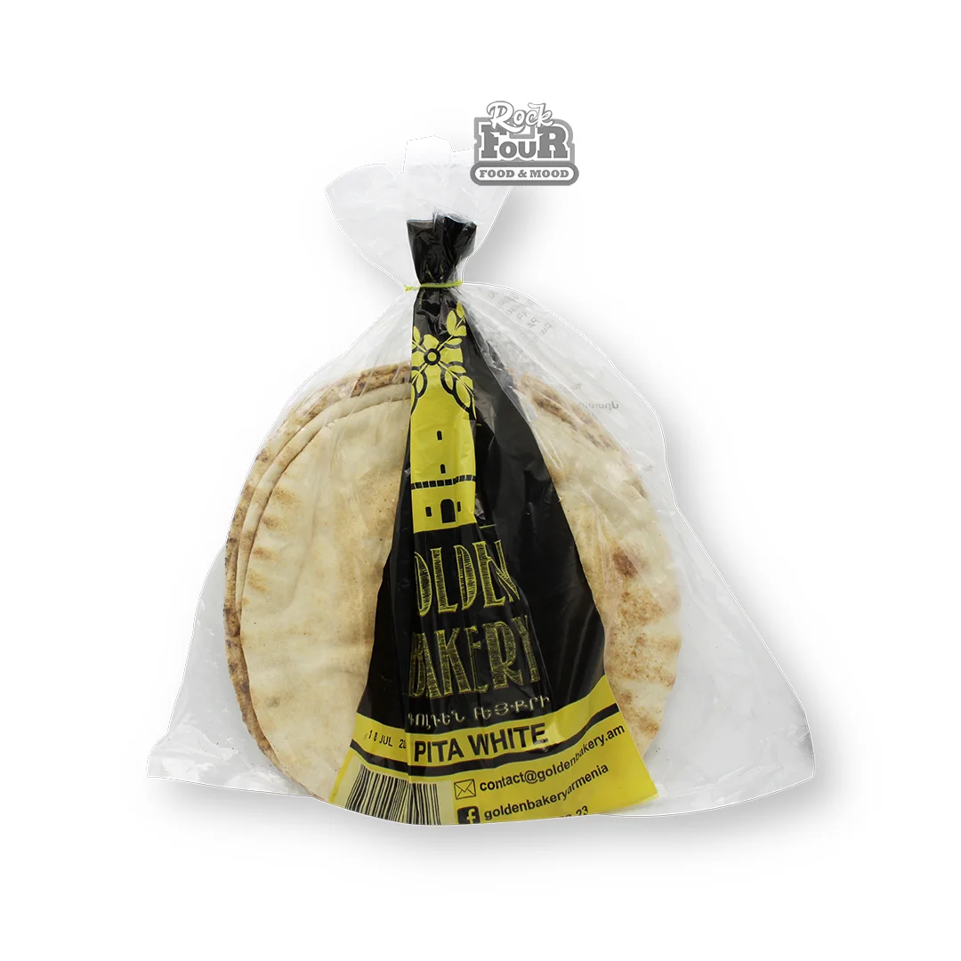 White bread, small "Golden Bakery Pita" 285g
